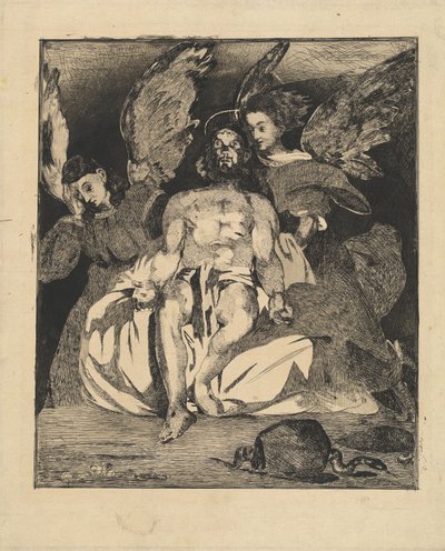 Cristo morto con angeli da Édouard Manet