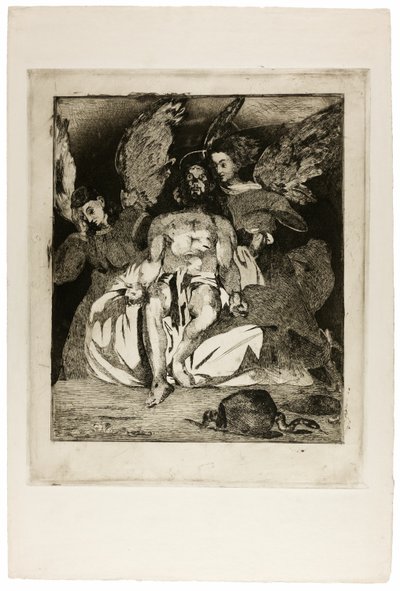 Cristo morto con angeli da Édouard Manet