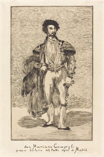 Don Mariano Camprubi (Le Bailarin) da Édouard Manet