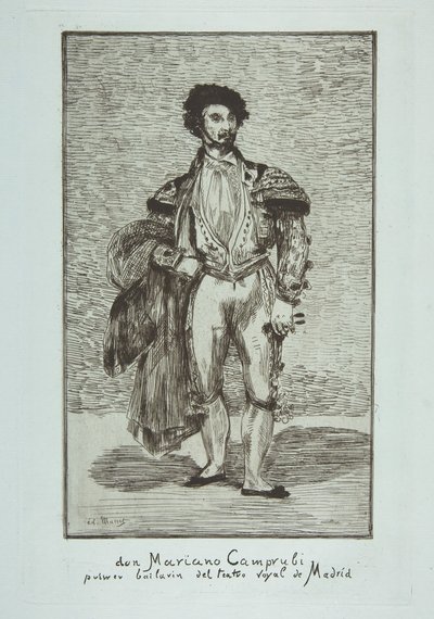 Don Mariano Camprubi Le Baïlarin, 1862-63 da Édouard Manet