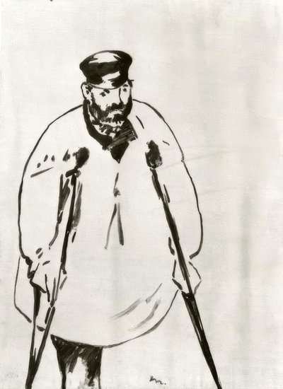 Un uomo con le stampelle da Édouard Manet
