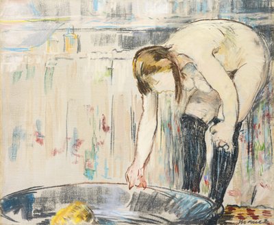 Donna nella vasca da Édouard Manet