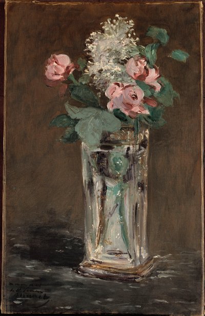 Fiori in un vaso di cristallo da Édouard Manet
