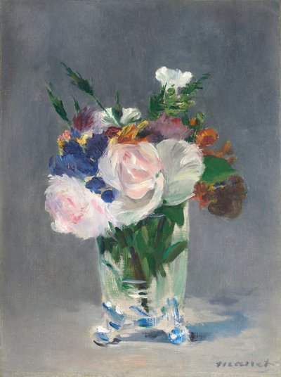 Fiori in un Vaso di Cristallo da Édouard Manet