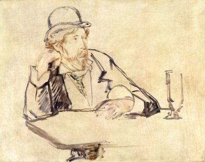 George Moore al caffè da Édouard Manet