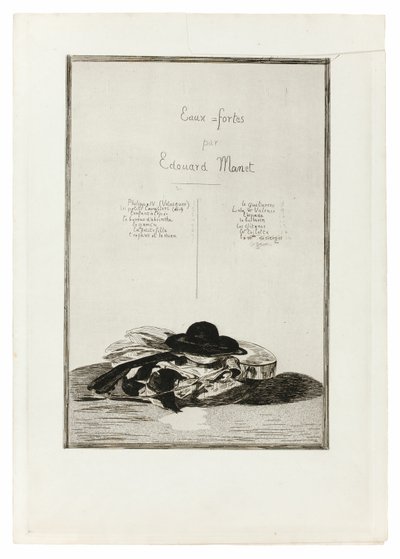 Cappello e chitarra, frontespizio per l