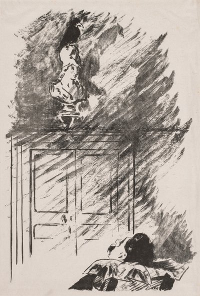 Illustrazione per Il Corvo di Edgar Allan Poe da Édouard Manet