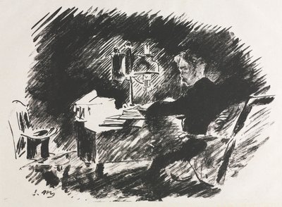 Illustrazione per Il Corvo di Edgar Allan Poe da Édouard Manet