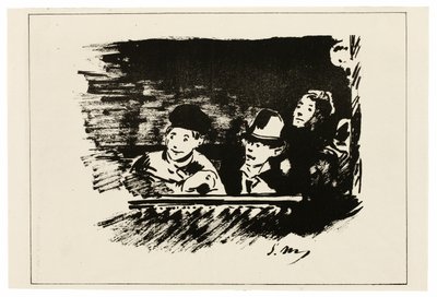 Nella galleria superiore da Édouard Manet