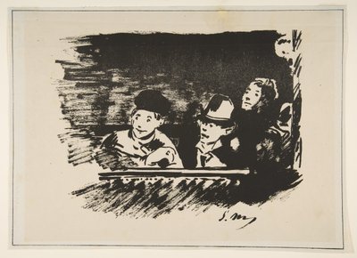 Nella Galleria Superiore Au Paradis, 1877 da Édouard Manet