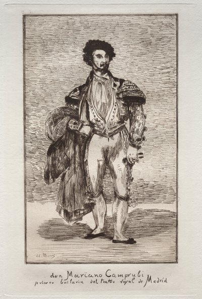 Il ballerino Don Mariano Camprubi da Édouard Manet