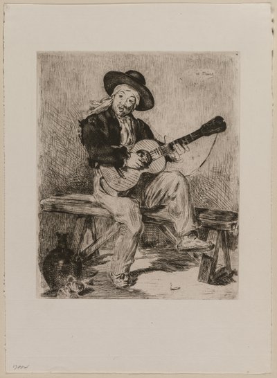 Le Guitarrero, 1861 da Édouard Manet