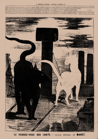Le Rendez-vous des Chats, 1869 da Édouard Manet