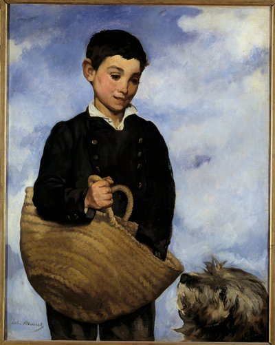 Il bambino con il cane da Édouard Manet