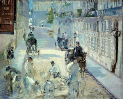 I lastricatori di Rue Mosnier da Édouard Manet