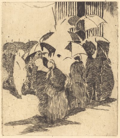 Fila davanti alla macelleria da Édouard Manet