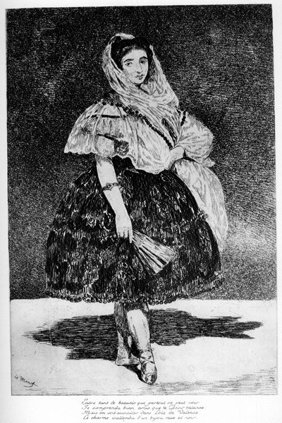 Lola de Valence, c1850-1880 da Édouard Manet