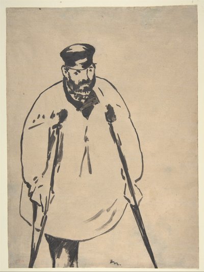 Un uomo con le stampelle, 1878 da Édouard Manet