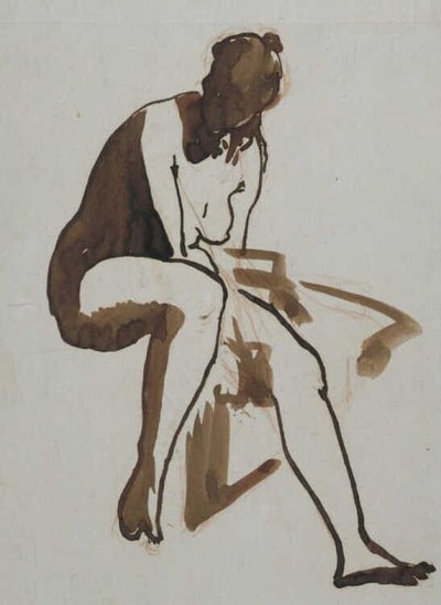 Bagnante seduta, circa 1858 - 1860 da Édouard Manet