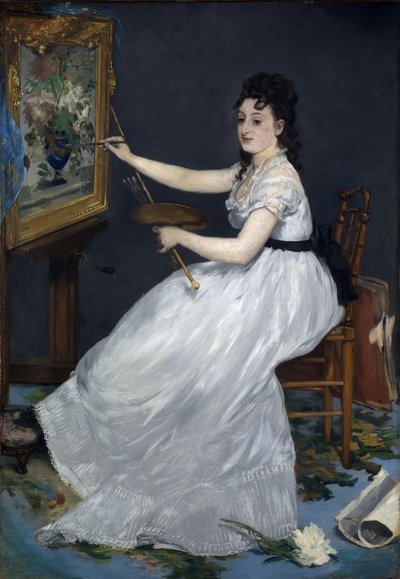 Eva Gonzales (1849-1883) di Edouard Manet (1832-1883) 1870 National Gallery, Londra da Édouard Manet