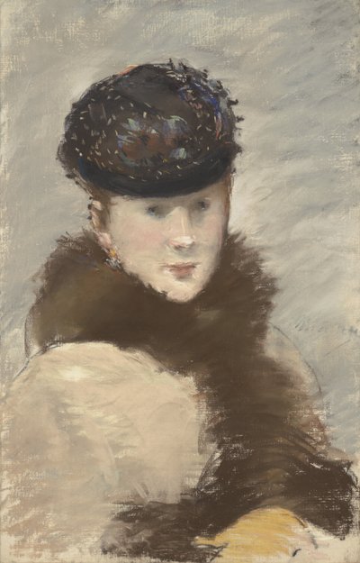 Mery Laurent con un piccolo toque, 1882 da Édouard Manet