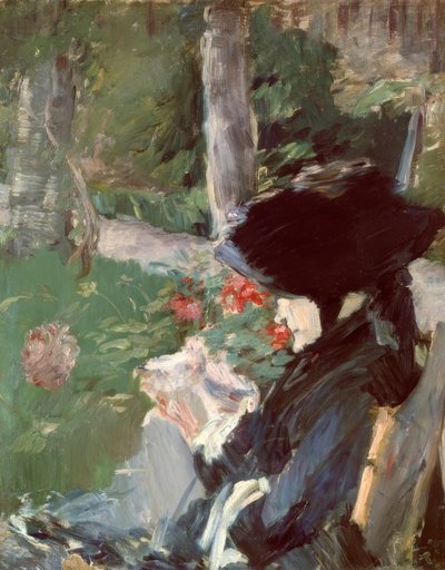 Mme Manet madre nel giardino di Bellevue da Édouard Manet
