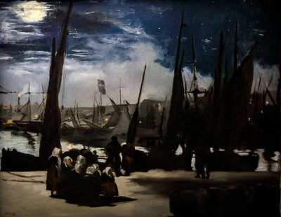 Chiaro di luna sul porto di Boulogne da Édouard Manet