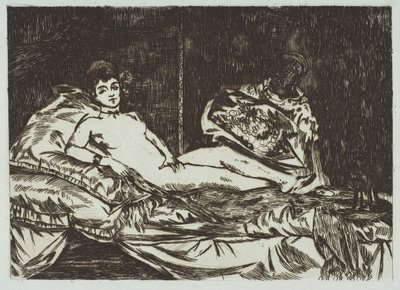 Olympia grande piatto da Édouard Manet