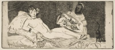 Olympia piccola piastra da Édouard Manet