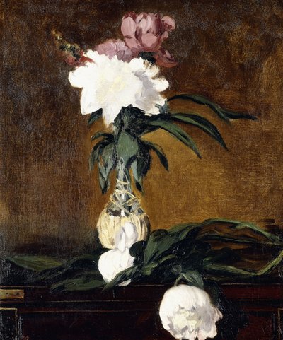 Peonie in una bottiglia da Édouard Manet