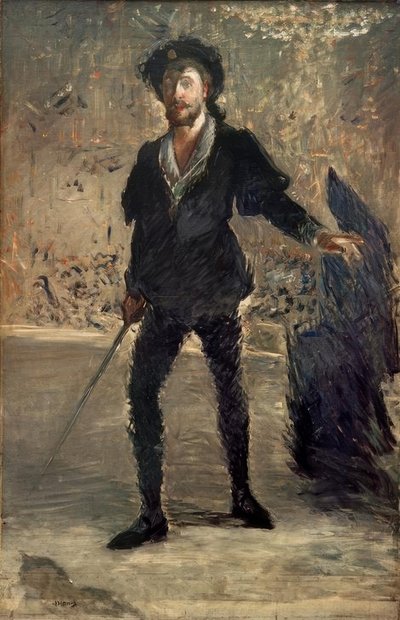 Ritratto di Faure nel ruolo di Amleto da Édouard Manet