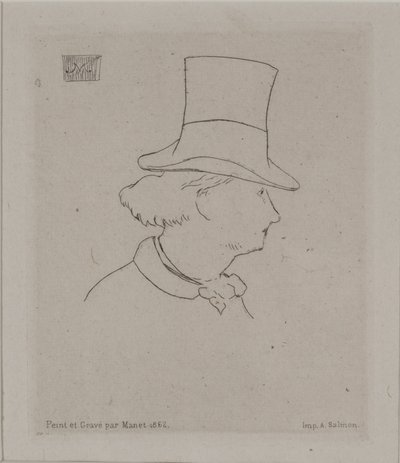 Ritratto di Baudelaire da Édouard Manet