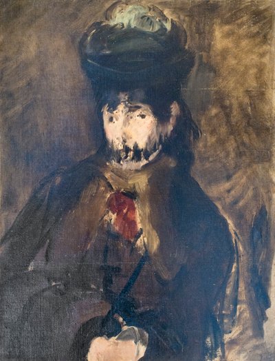 Ritratto di Berthe Morisot con un velo, c. 1872 da Édouard Manet