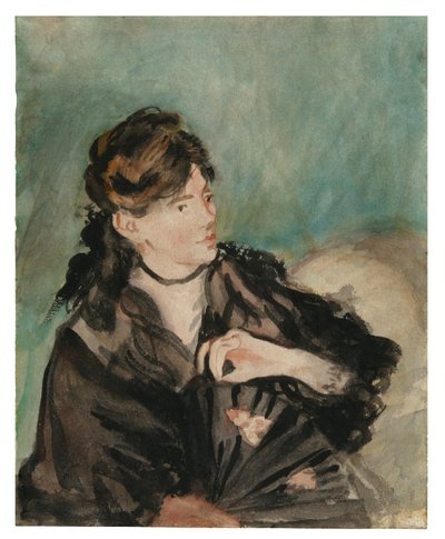 Ritratto di Berthe Morisot con un ventaglio da Édouard Manet
