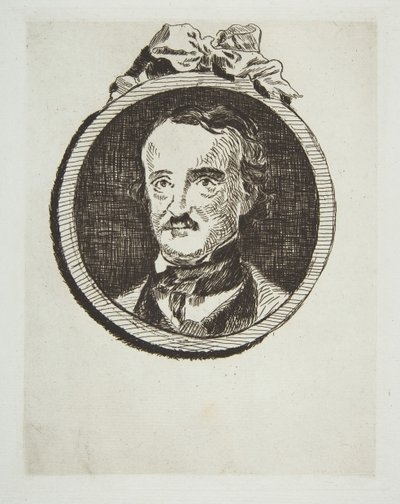 Ritratto di Edgar Allan Poe, 1876 da Édouard Manet