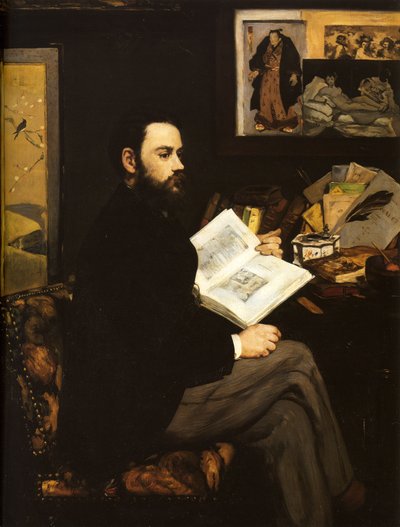 Ritratto di Emile Zola da Édouard Manet