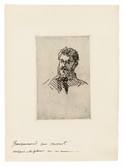 Ritratto di Félix Bracquemond da Édouard Manet