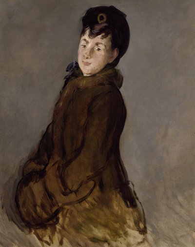 Ritratto di Isabelle Lemonnier con un manicotto, c.1879 da Édouard Manet