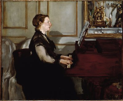 Ritratto di Madame Manet (Suzanne Leenhoff) al pianoforte da Édouard Manet