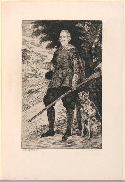 Ritratto di Filippo IV, Re di Spagna, dopo Diego Velazquez da Édouard Manet