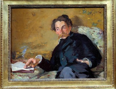 Ritratto del poeta e scrittore francese Stephane Mallarme da Édouard Manet