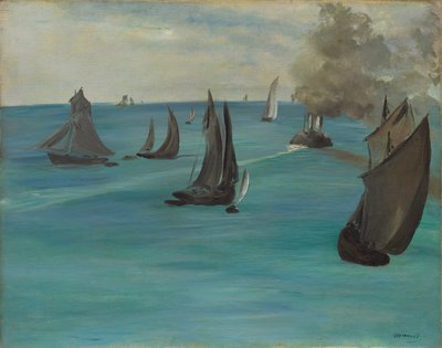 Vista sul mare, tempo calmo da Édouard Manet