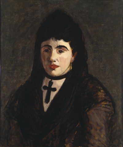 Donna spagnola con croce nera da Édouard Manet