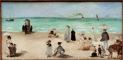 Sulla spiaggia di Boulogne-sur-Mer da Édouard Manet