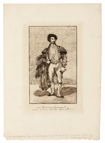 La ballerina (Don Mariano Camprubi) da Édouard Manet