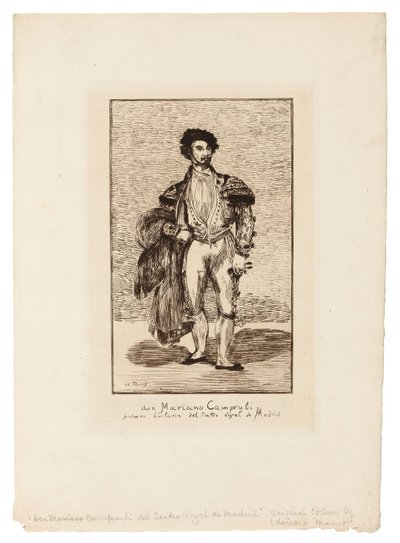 La ballerina (Don Mariano Camprubi) da Édouard Manet
