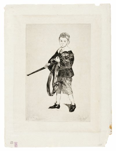 Il ragazzo con la spada, girato a sinistra III da Édouard Manet