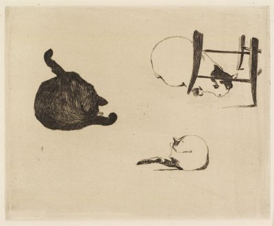 I gatti, 1869 da Édouard Manet