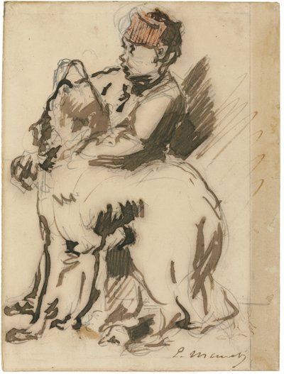Il bambino e il cane da Édouard Manet