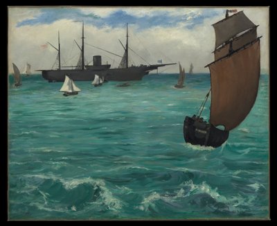 La «Kearsarge» a Boulogne da Édouard Manet
